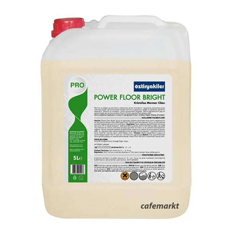 Öztiryakiler Power Floor Bright Mermer ve Doğal Taş Cilası, 5 L