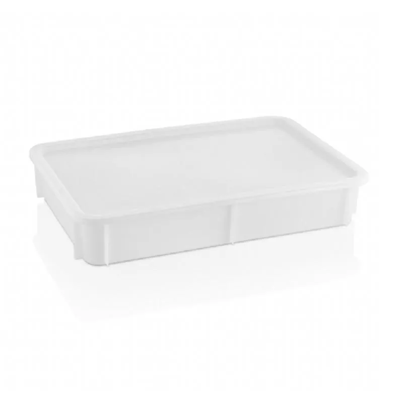 GastroPlast GPHPE-100/2 Polietilen Pizza Hamur Teknesi, 300x400x100 mm, Beyaz