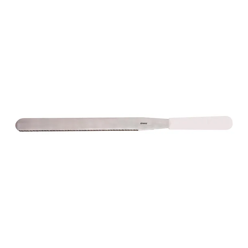 Biradlı BRD-210 Dişli Spatula, 30 cm, Beyaz
