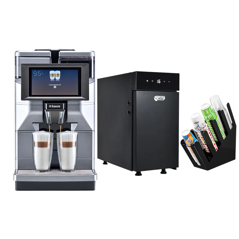 Saeco Magic M2 Kahve Makinesi + BC9CN Süt Soğutucu + Bardaklık Standı