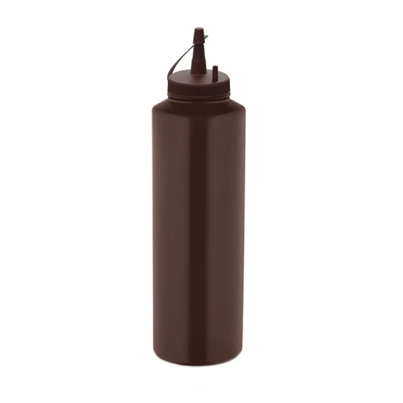 GastroPlast GPSC-750 Kapaklı Fişek Sosluk, 750 ml, Kahverengi
