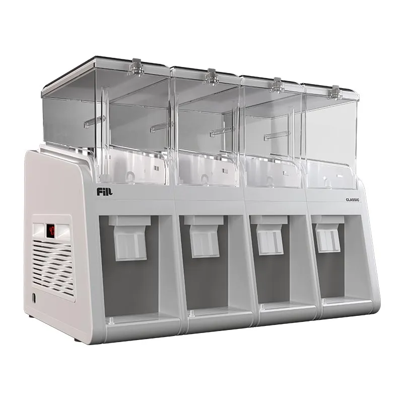 Fill Classic C4-G1 Fıskiyeli Soğuk İçecek Dispenseri, 4x19 L, Beyaz Gri