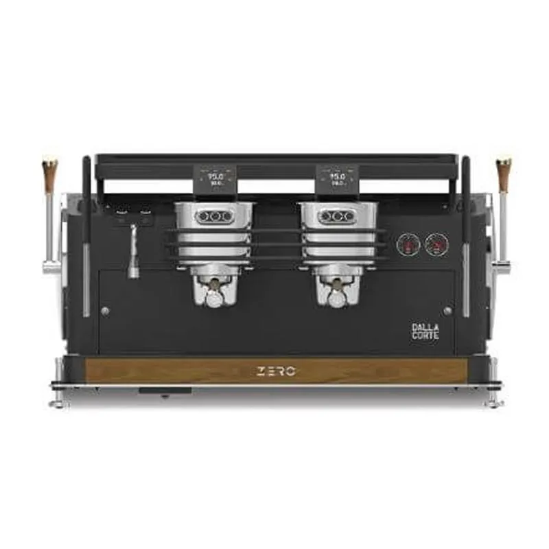 Dalla Corte Zero Classic Espresso Kahve Makinesi, 2 Gruplu, Siyah Ceviz