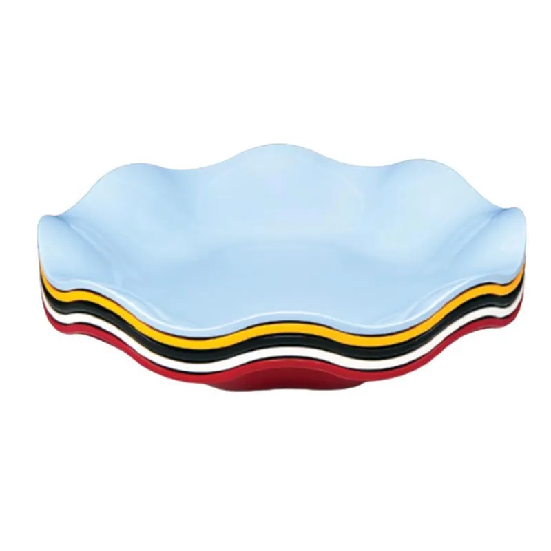 Zicco K-1403 Melamin Papatya Teşhir Tabağı, 45x7 cm, Kırmızı