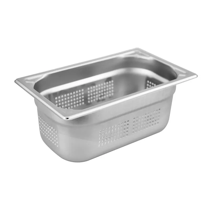 Öztiryakiler GN 1/4-65 mm Köşe Desenli Delikli Gastronorm Küvet