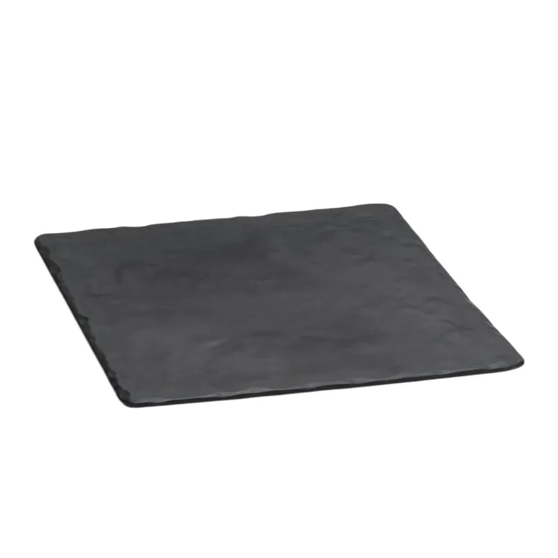 Zicco K-9500 Taş Model Melamin Teşhir Tabağı, 26x32 cm, Siyah