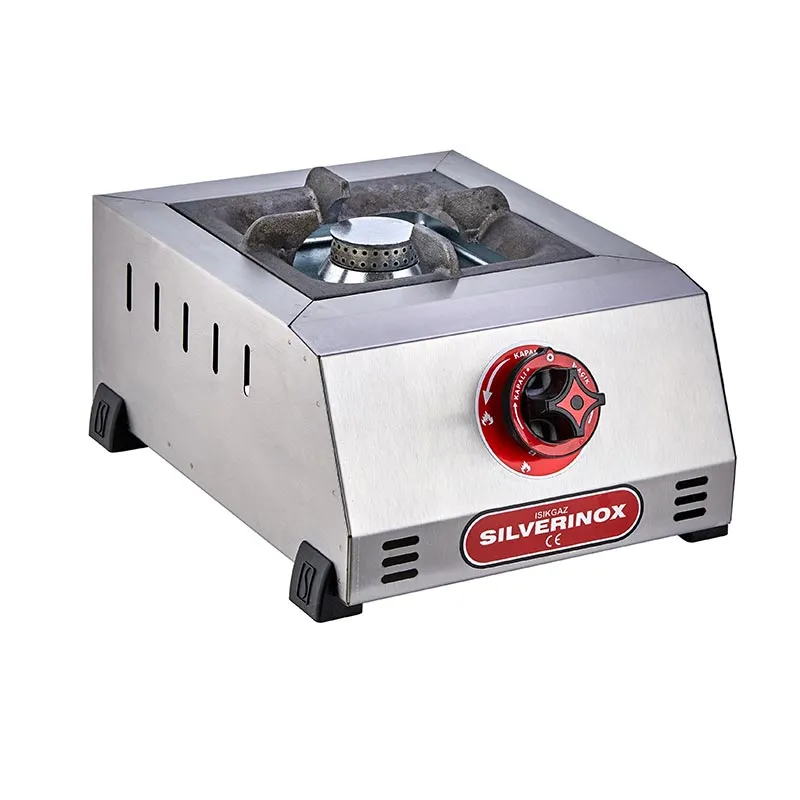 SilverInox 2904 Tek Gözlü Set Üstü Mini Ocak, Doğalgazlı