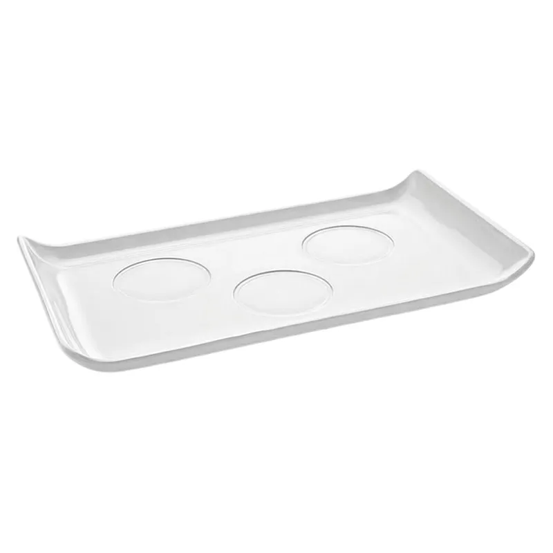 Biradlı BRD-153 Dikdörtgen Melamin Kahve Sunum Tepsisi, 26x14.5 cm