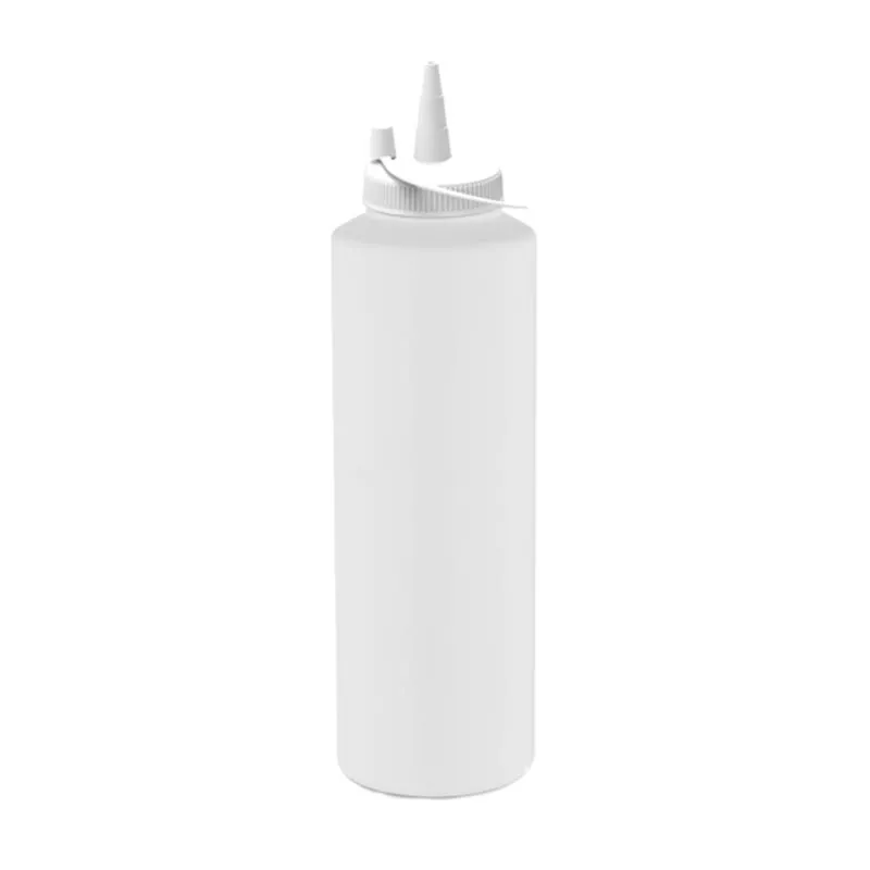GastroPlast GPSC-1000 Kapaklı Fişek Sosluk, 1000 ml, Beyaz