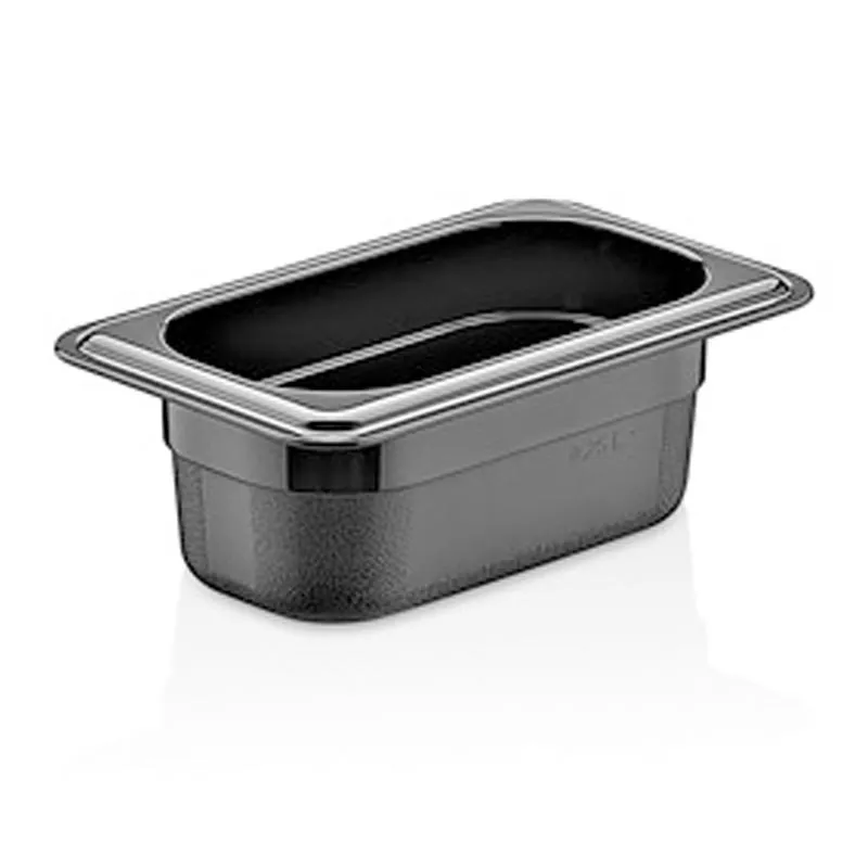 GastroPlast GN 1/4-100 mm Polikarbon Gastronorm Küvet, Siyah