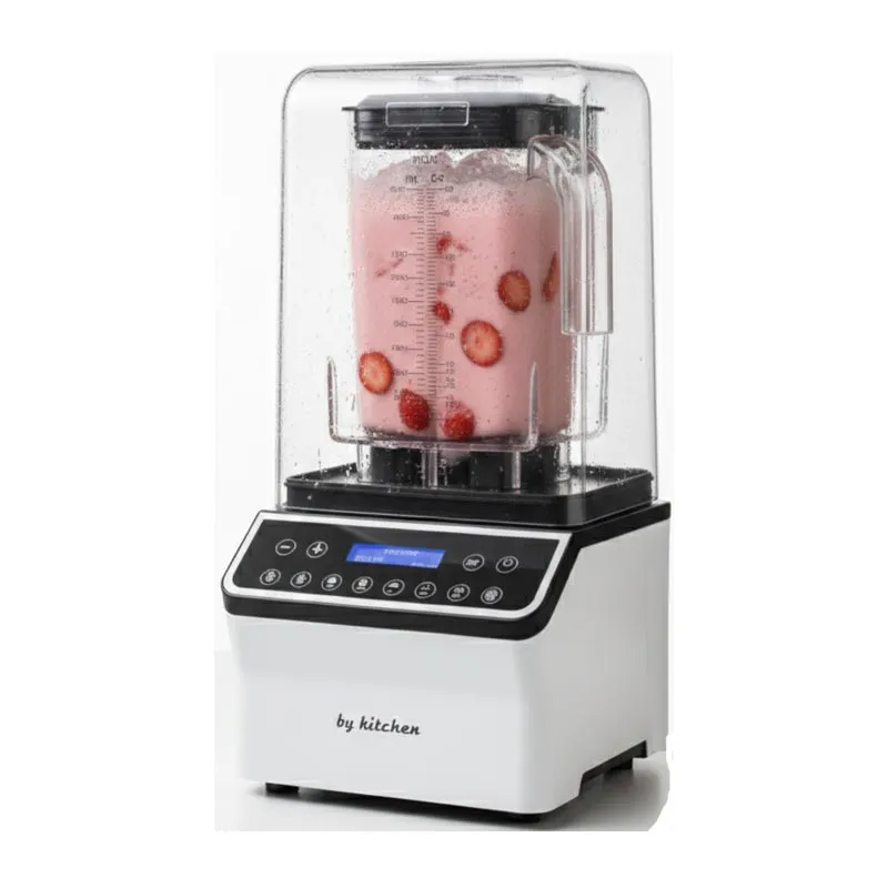 By Kitchen Vortex Silencer Pro Gürültü Önleyici Kapaklı Dijital Bar Blender, 2 L, 1800 W, Beyaz