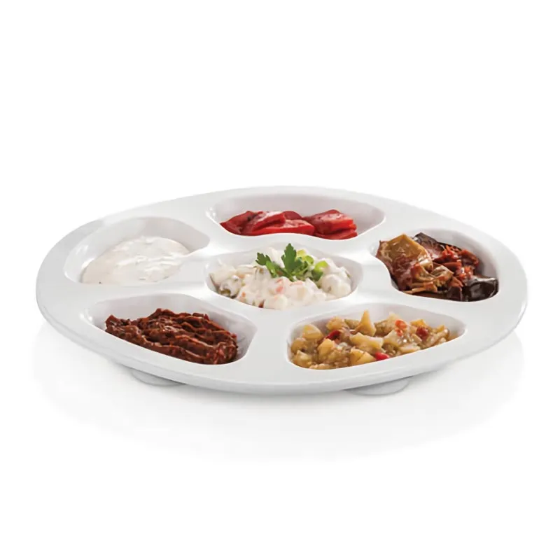 Külsan Thermoset Krater Tabak, 28 cm, Beyaz