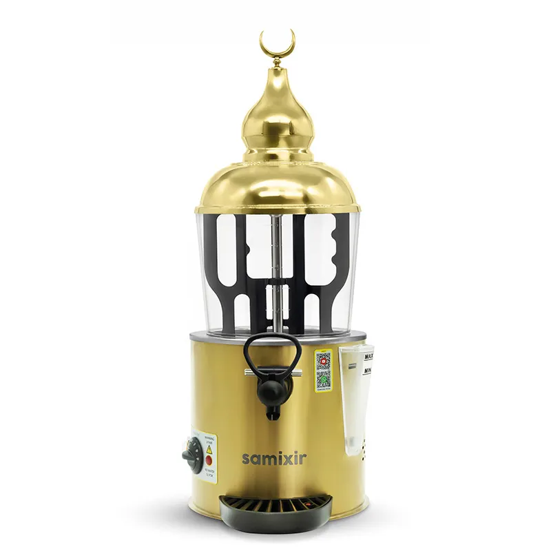 Samixir SC.06 Sıcak Çikolata ve Sahlep Makinesi, 6 L, Gold
