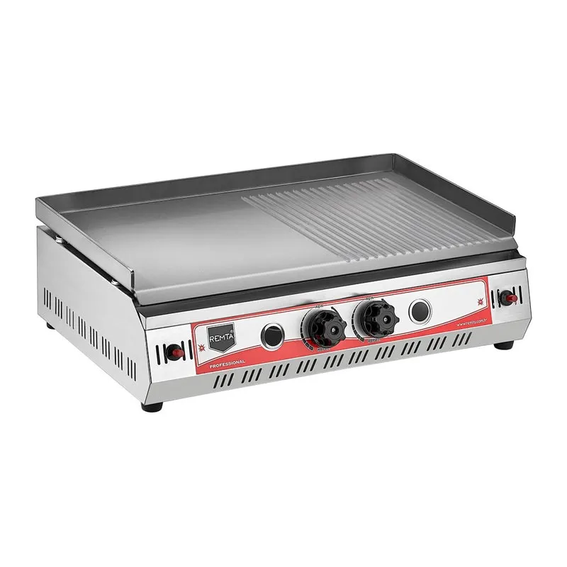 Remta R70CE(PO) Yarı Oluklu Pleyt Izgara, 70 cm, LPG