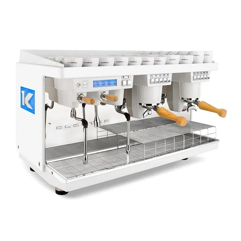 Elektra K-UP 2W Tam Otomatik Espresso Kahve Makinesi, 2 Gruplu, Buz Beyaz
