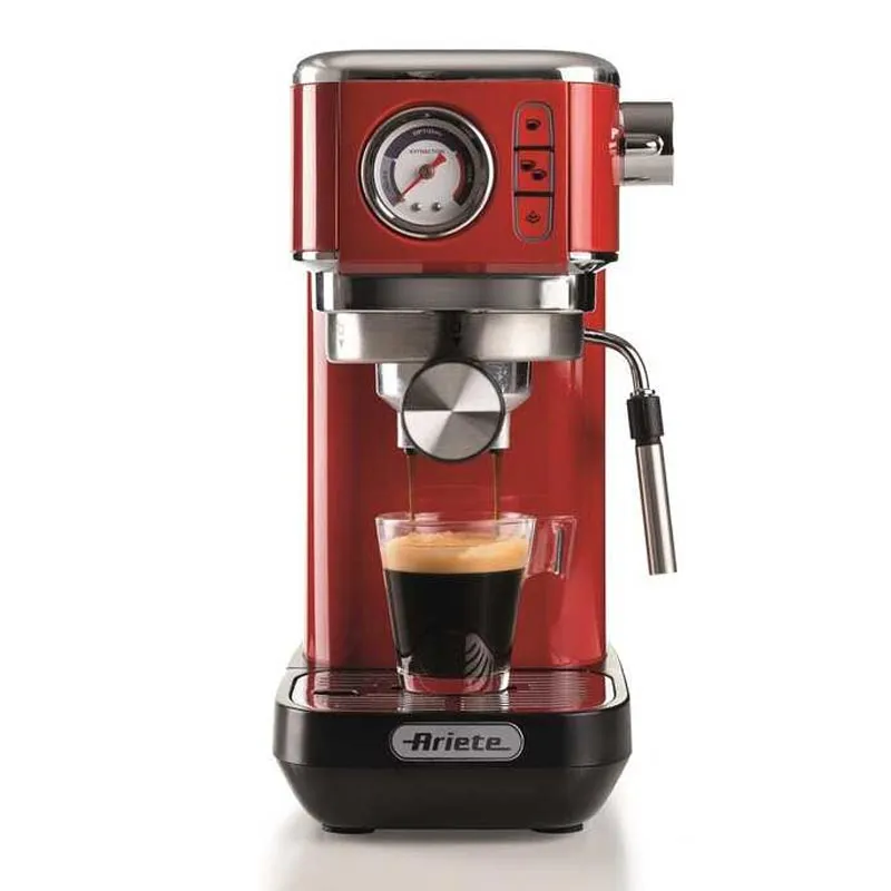 Ariete 1381/13 Moderna Slim Espresso Kahve Makinesi, Kırmızı