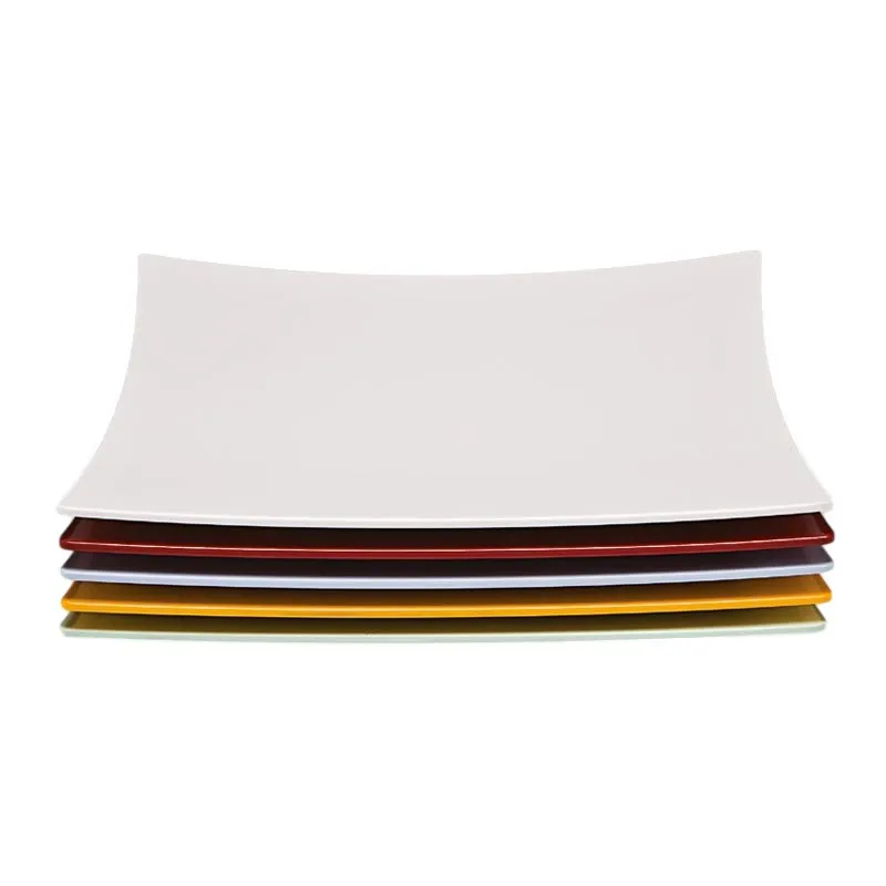 Zicco K-777 Melamin Kare Teşhir Tabağı, 35x35 cm, Sarı