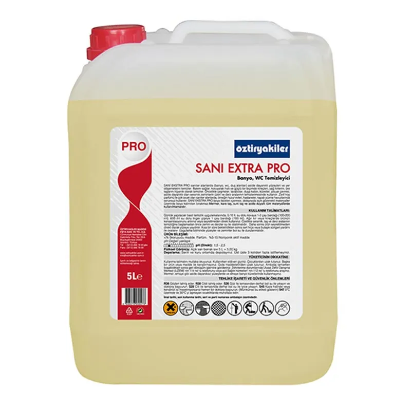 Öztiryakiler Sani Extra Pro Banyo ve Tuvalet Temizleyici, 5 L