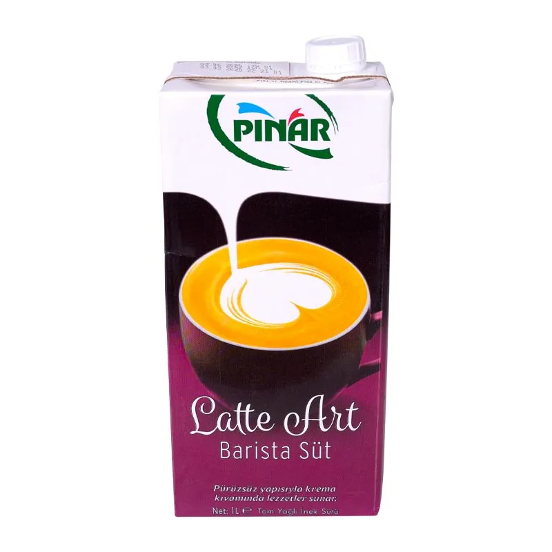 Pınar %4 Tam Yağlı Latte Art Barista Süt, 1 L