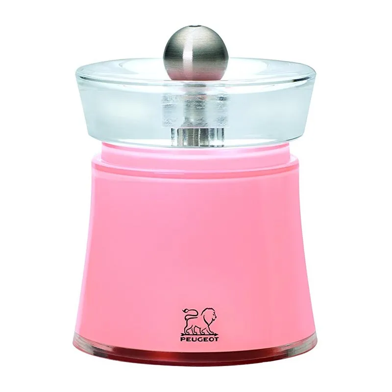 Peugeot Acrylic Bali Tuz Değirmeni, 8 cm, Pembe