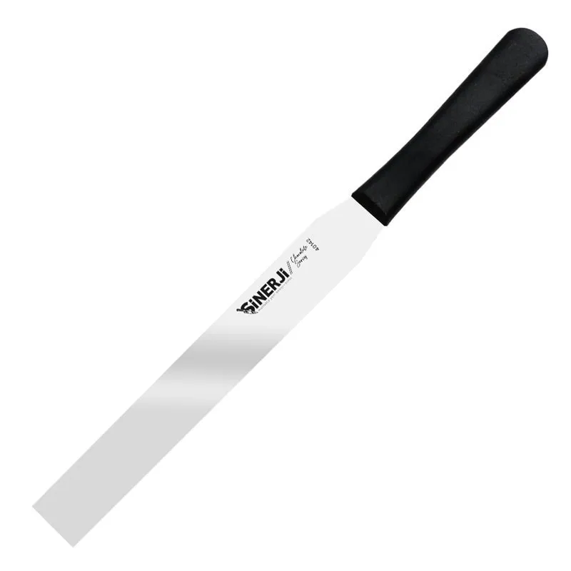 Sinerji Chocolate Plastik Saplı Küt Pasta Paleti, 35 cm, Siyah