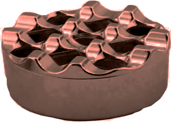 Cafemarkt Yuvarlak Kafesli Zamak Küllük, 9 cm, Antik Bakır