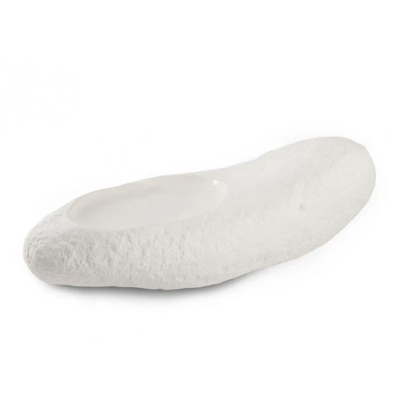 100% Chef Long Rock Porselen Sunum Tabağı, 32x15x10 cm