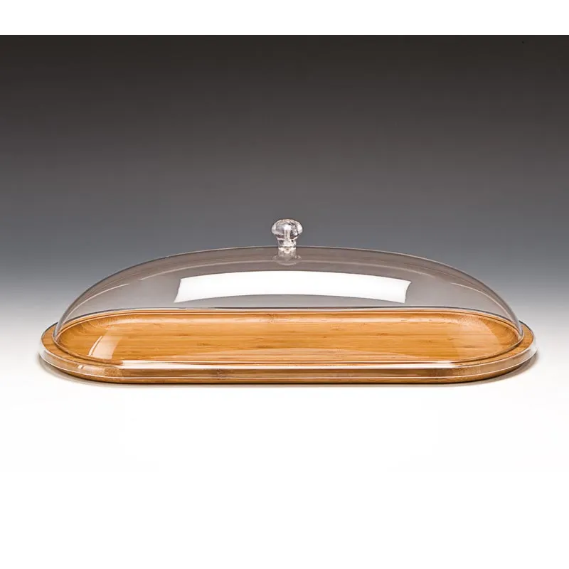Zicco ZCP-577 Ahşap Altlı Akrilik Kapaklı Fanus, 48x19x13 cm