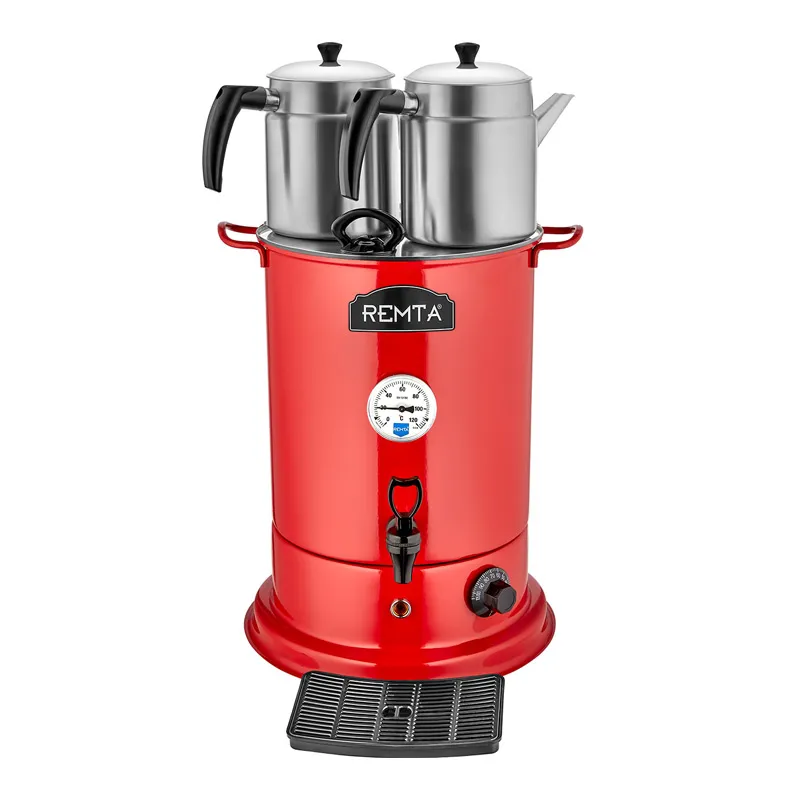 Remta EL11 Elite Çay Makinesi, 2 Demlikli, 20 L, Elektrikli, Kırmızı