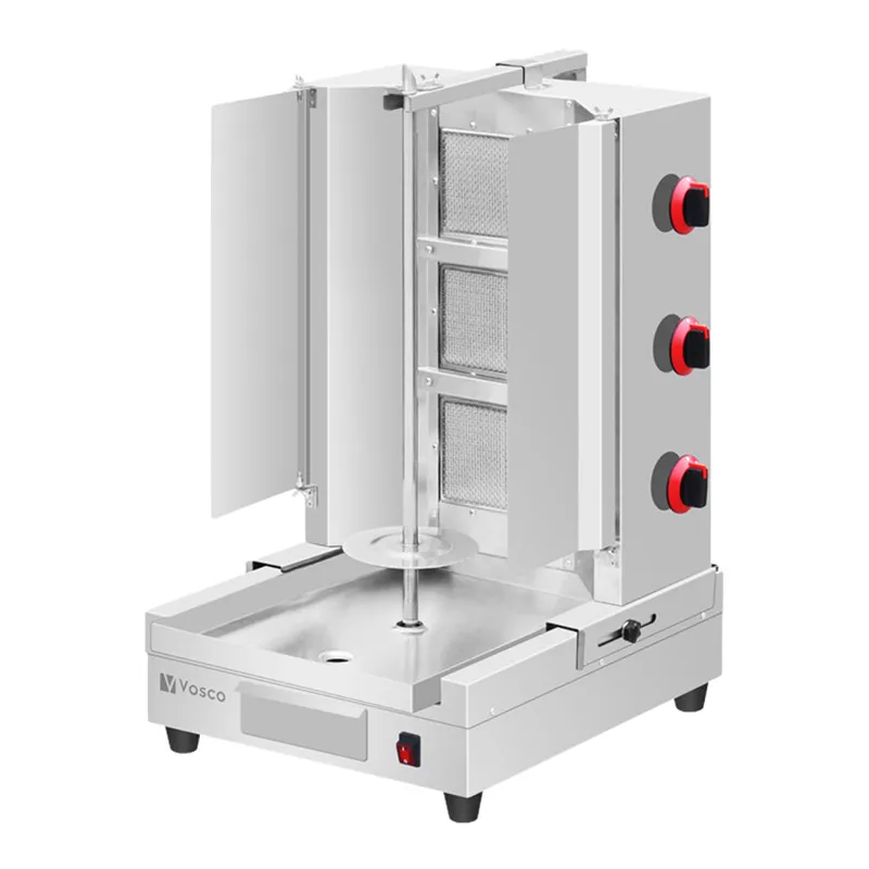 Vosco VKM-NG3R Alttan Motorlu 3 Radyanlı Döner Makinesi, Doğalgazlı