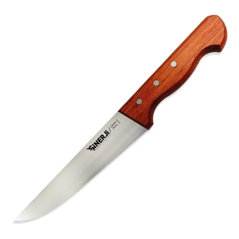 Sinerji Wooden No 1 Gül Saplı Kasap Bıçağı, 14.5 cm