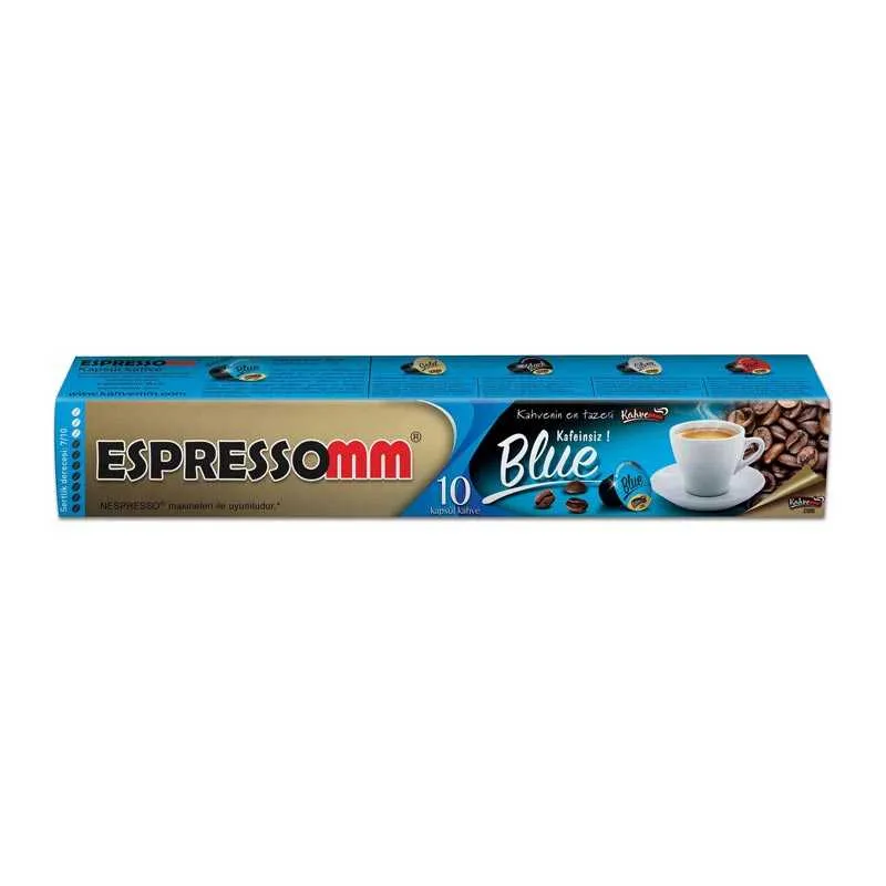 Espressomm Blue Kafeinsiz Kapsül Kahve, Nespresso Uyumlu