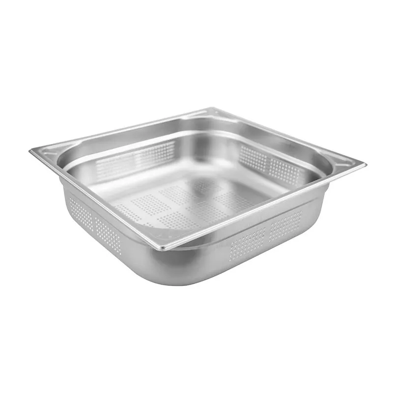 Öztiryakiler GN 2/3-150 mm Köşe Desenli Delikli Gastronorm Küvet