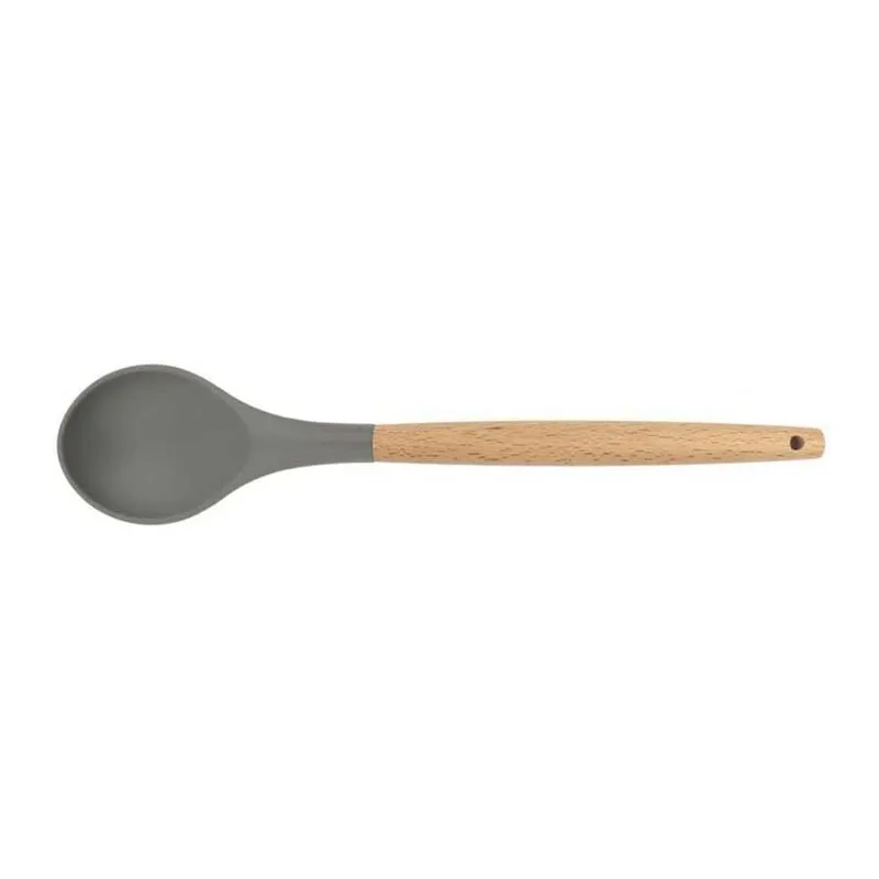 Epinox ASK-10 Ahşap Sap Silikon Kaşık, 31 cm