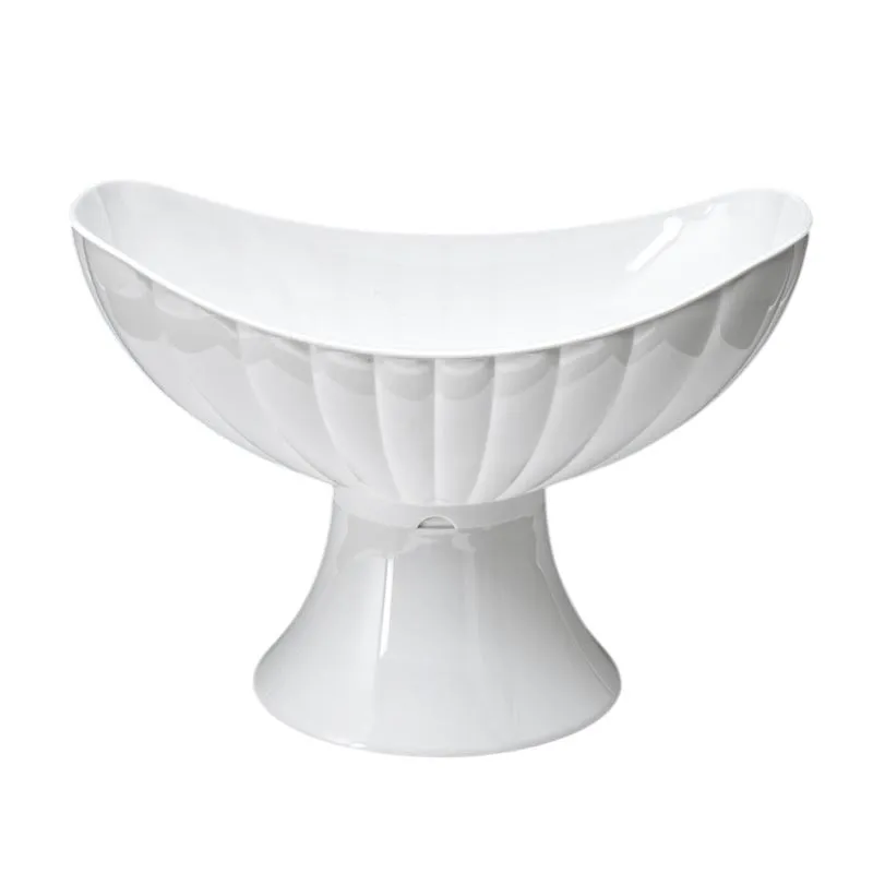 Zicco ZCP-476 Polikarbon Gondol Teşhir Kase, 42.5x25.5x29 cm, Beyaz