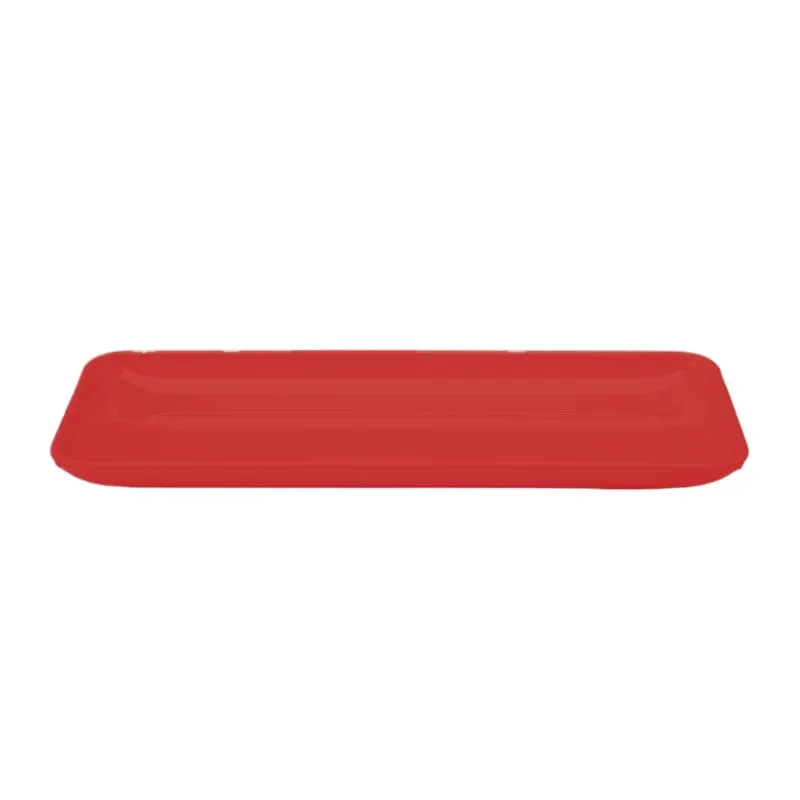 Zicco K-2028 Melamin Dikdörtgen Teşhir Tabağı, 21x51x4 cm, Kırmızı