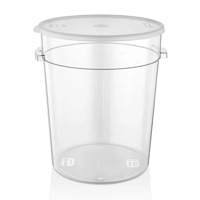 GastroPlast GRP-22 Polikarbon Yuvarlak Saklama Kabı, 20.82 L