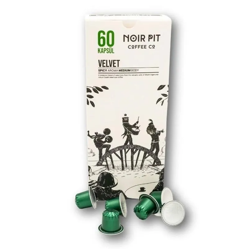 Noir Pit Velvet 60 Adet Kapsül Kahve