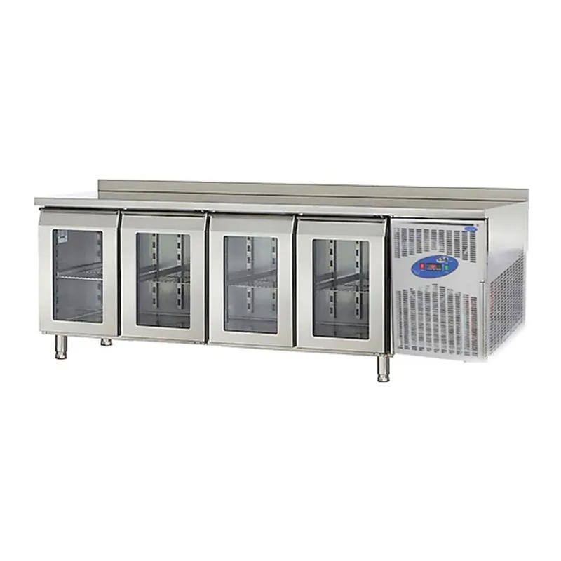 CSA CS-TEK 4-700-C Tezgah Tipi Buzdolabı, 4 Cam Kapılı, 632 L