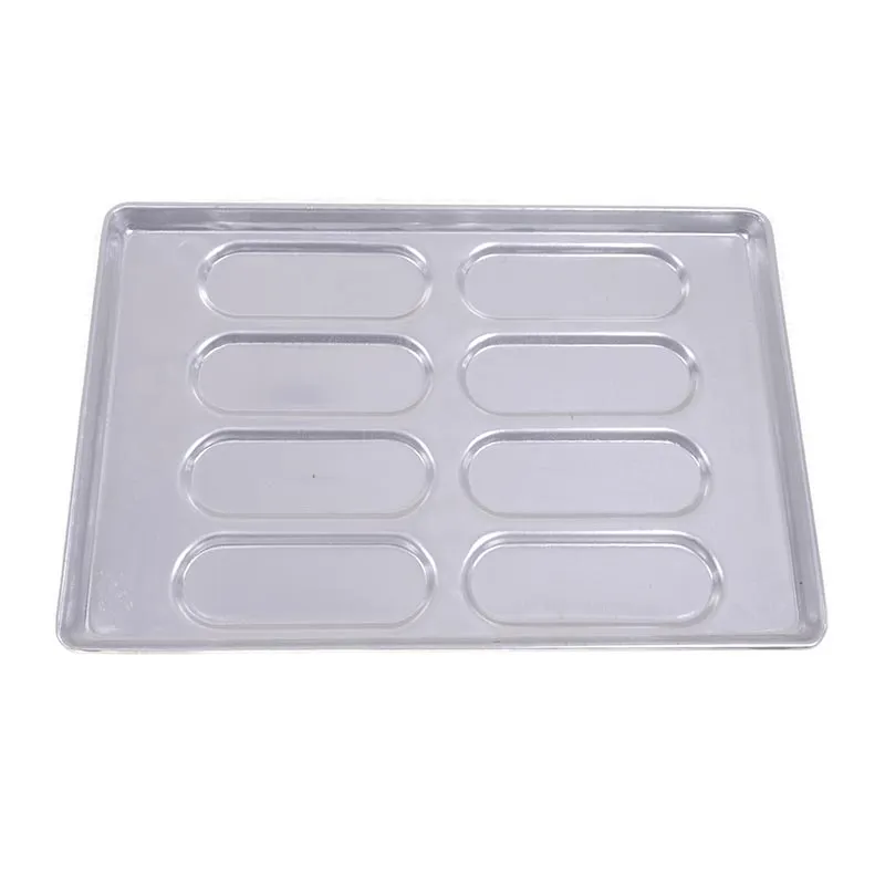 Almetal Alüminyum Sandviç Ekmeği Tavası, 8 Gözlü, 100 gr Hamur, 40x60 cm