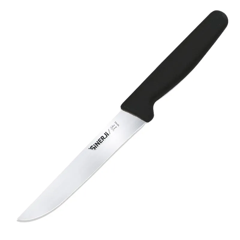 Sinerji Silver Plastik Saplı Mutfak Bıçağı, 16 cm, Siyah