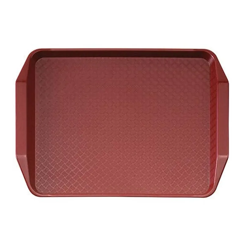 Cambro Fast Food Tepsi, 30x41 cm, Kulplu, Kızılcık