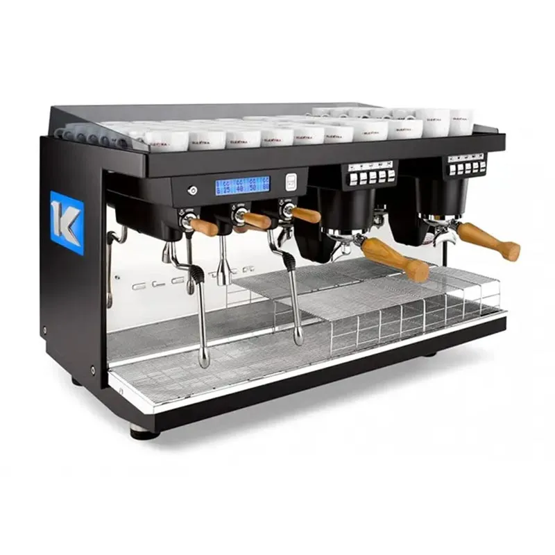 Elektra K-UP 2B Tam Otomatik Espresso Kahve Makinesi, 2 Gruplu, İnci Siyah
