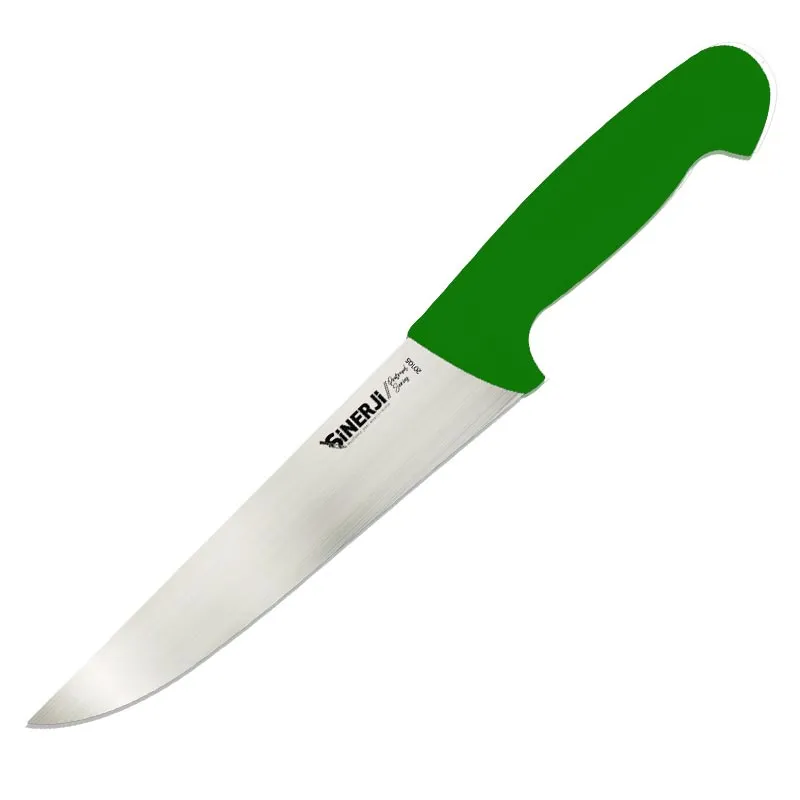 Sinerji Protrend No 5 Plastik Saplı Kasap Bıçağı, 25 cm, Yeşil