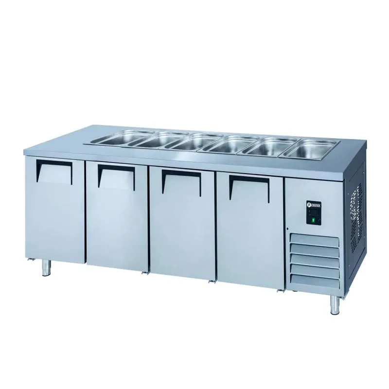 Iceinox STS 650 Servis Tip 4 Kapılı Buzdolabı, 250x70x85 cm