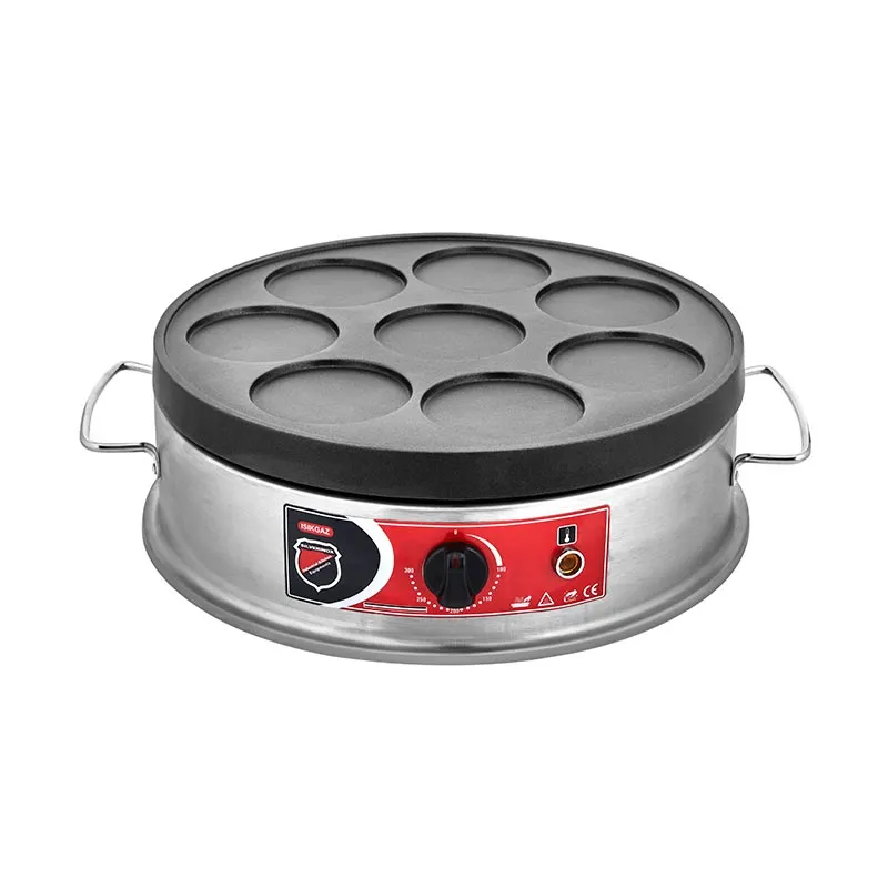 SilverInox PNK-03 Pankek Makinesi, 40 cm, Elektrikli, Gri