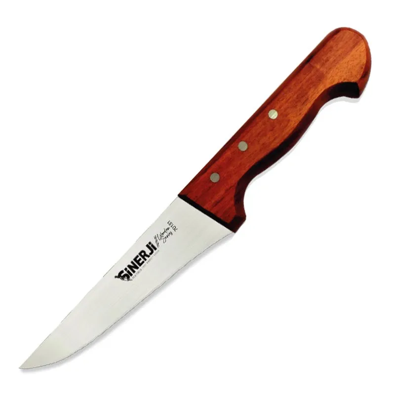 Sinerji Wooden Gül Saplı Düz Sebze Bıçağı, 12 cm