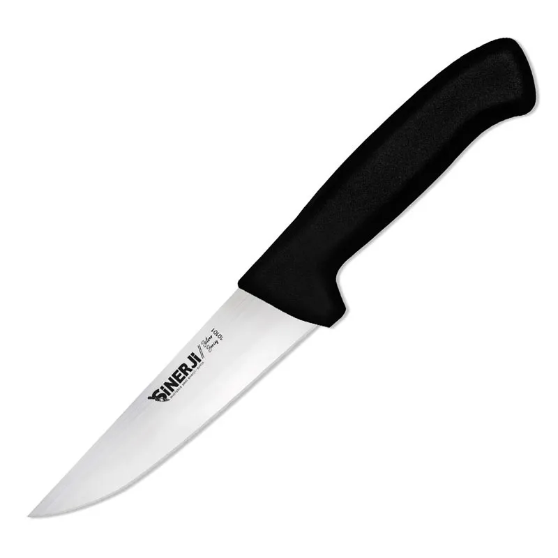 Sinerji Silver No 1 Plastik Saplı Kasap Bıçağı, 14 cm, Siyah