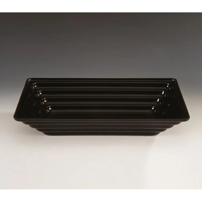 Zicco ZCP-426 Akrilik Teşhir Kasesi, 43.5x28.5 cm, Siyah
