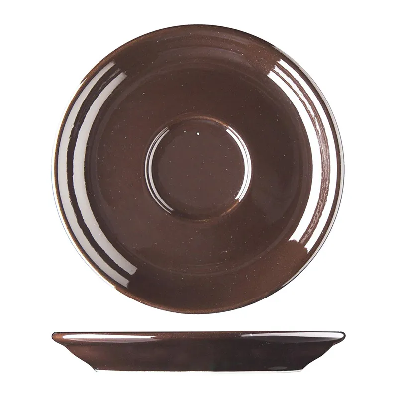 Lilien Lifestyle Fincan Tabağı, 12 cm, Kahverengi